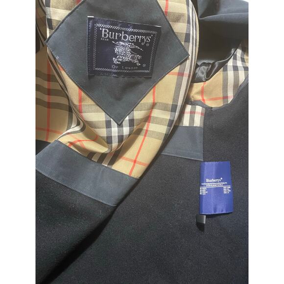 EUC- Vintage Burberry's Of London Graphite Maxi Overcoat - Picture 3 of 9